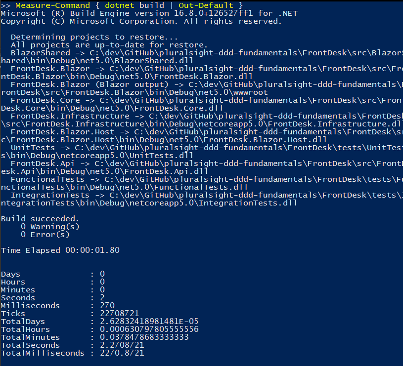 PowerShell Measure-Command with output piped to Out-Default