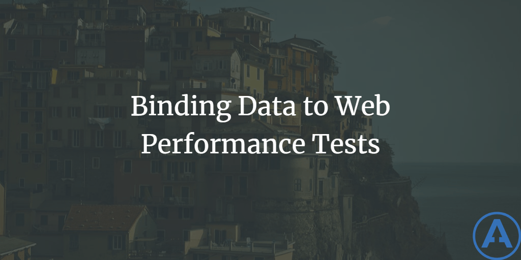 Binding Data to Web Performance Tests