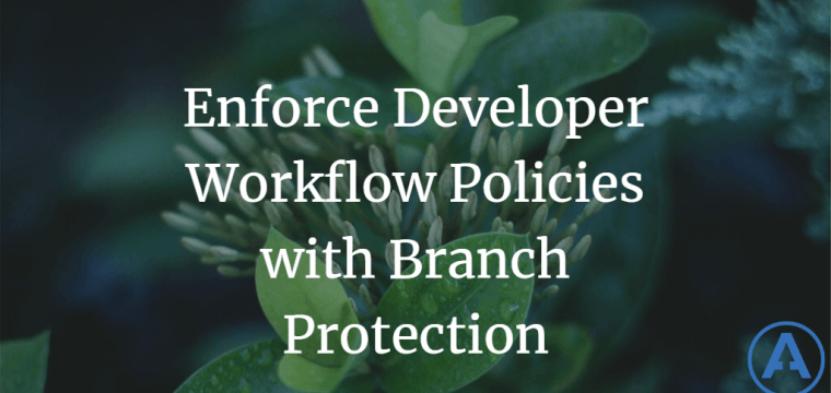 Enforce Developer Workflow Policies with Branch Protection